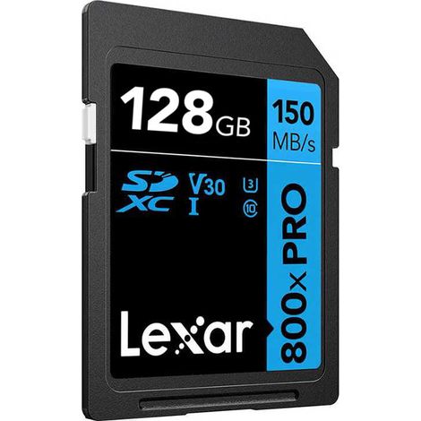Lexar SDXC 800x Pro 64GB 150MB/s C10 V30 U3