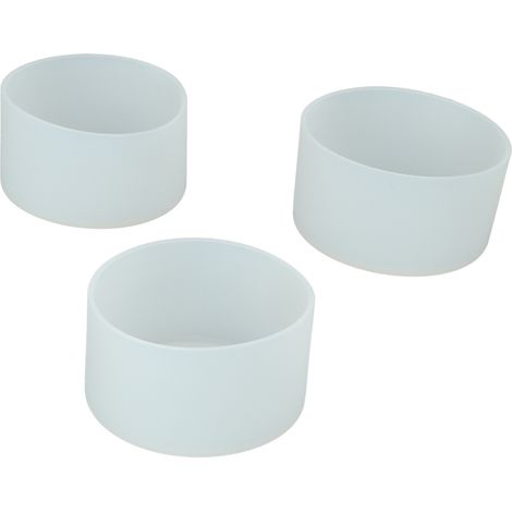 3 Protections de Bouteille en Silicone Anti-Glissant, Résistantes à la Chaleur avec Couvercle Transparent pour Gourde (1/5)