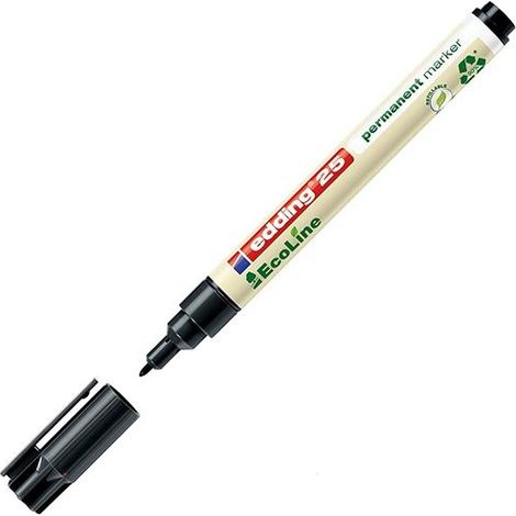 EDDING Marcador permanente EcoLine 25 punta conica 1mm negro