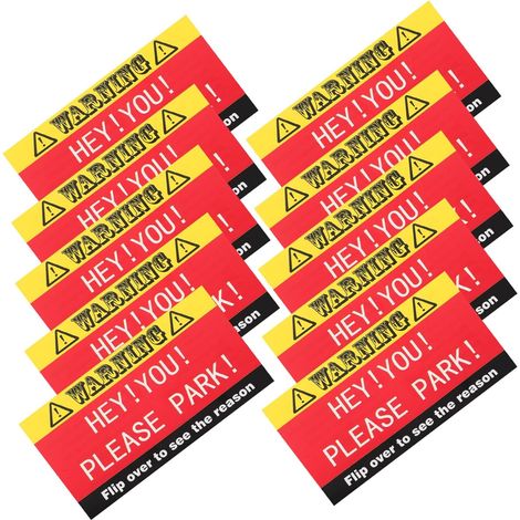 Cartes de Contravention de Stationnement en Papier Lot de 100 Humour Usage Simple pour Voitures pour Parkings Commerciaux et Véhicules Privés (1/5)