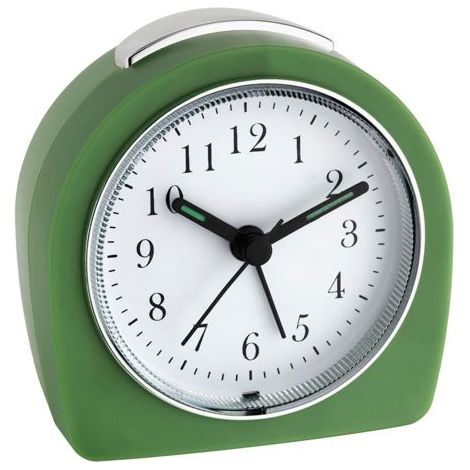 No-Name Retro-Wecker Grün leise mit Alarm und Schlummerfunktion