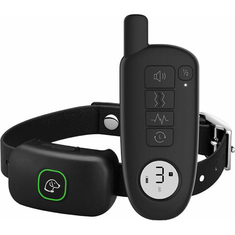 Collier de Dressage pour Chien, Collier Rechargeable Électrique avec Portée de 400M- pour Petits/Moyens/Grands Chiens noir (1/5)