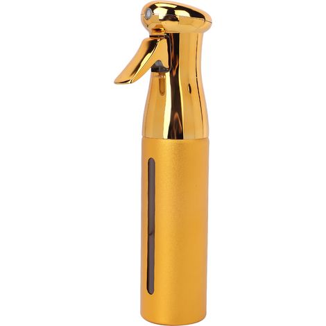 Flacon pulvérisateur vide haute pression à pulvérisation continue pour cheveux et plantes, pour salon de beauté, 300 ml, jaune doré (1/5)