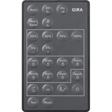 Gira IR-Fernbedienung PIR 3 Zubehör [237300], 2373 00 (1/2)