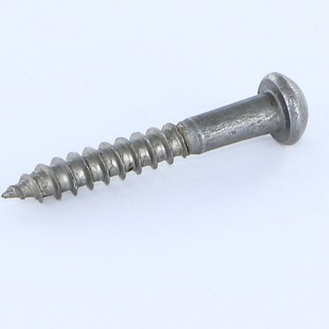Vis bois Tête ronde TR Fendue 5X35 Acier brut-1 pièce