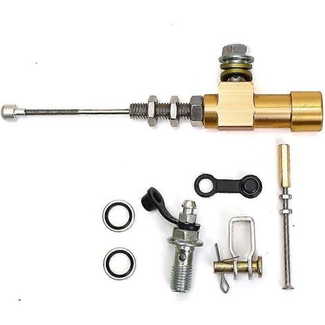 Tige de maître-cylindre d'embrayage hydraulique pour moto, piston de 12,7 mm, pompe de frein, M10x1,25 mm, aluminium usiné CNC, pour motos de motocross et de route - or