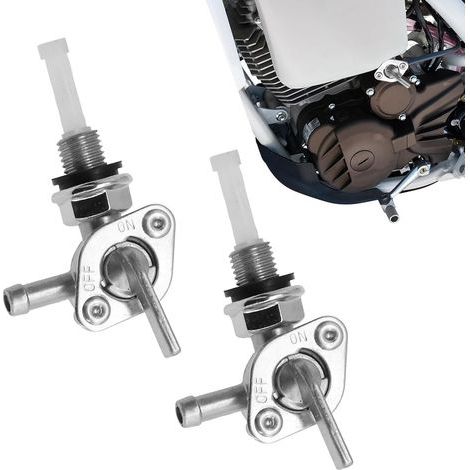 Benzinhahn für Motorhacke, 2 Stück, M10 x 1,25 mm, für Motorrad und Benzinmotoren, Benzinhahn für Generatoren, für verschiedene Generatoren und Benzinmotoren (1/5)