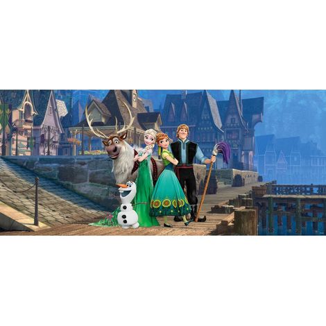 Poster géant La Reine des Neiges sur pont Disney Frozen intisse 202X90 CM (1/3)