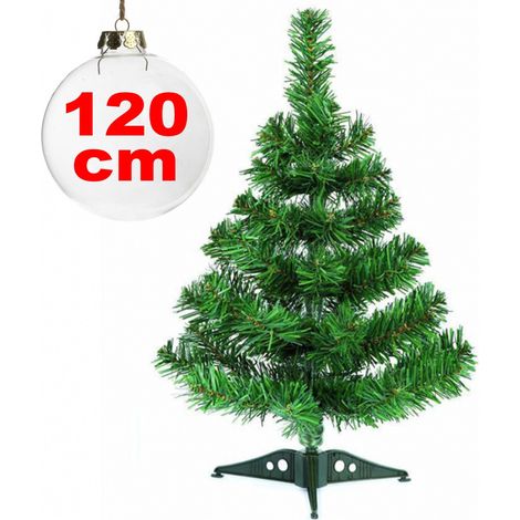 Trade Shop - SYNTHETISCHER WEIHNACHTSBAUM 120CM DEKORATION DEKORATIONEN FÜR ZUHAUSE SCHULE BÜRO -