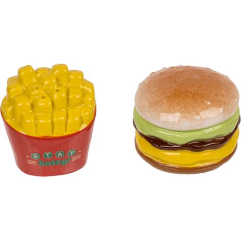 Salière et poivrière Burger et frites en céramique (1/3)
