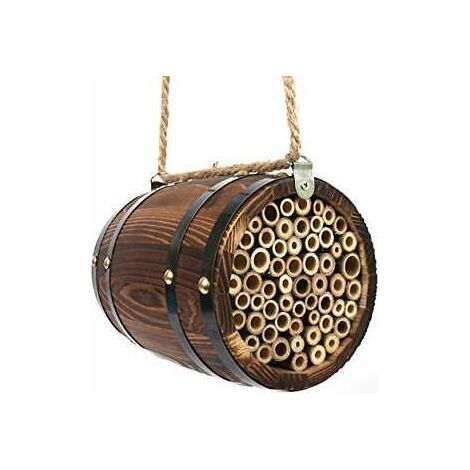 Abri pour abeilles pollinisatrices - Tonneau