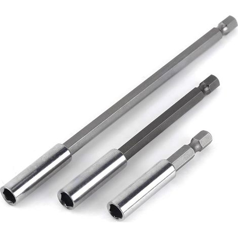 Sollbry 3-teiliges magnetisches Bithalter-Verlängerungsset 75 100 150 mm 1/4 Zoll Sechskantschaft (1/5)