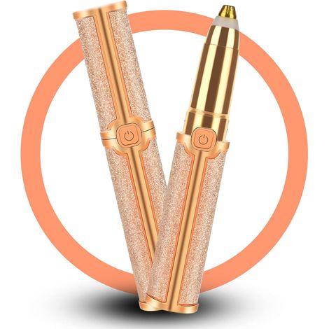 Recortador de cejas recargable, depilador nasal indoloro y recortador eléctrico de precisión para mujeres, depilador facial y de cejas para rostro, labios, nariz y cuerpo. (1/5)