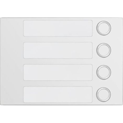 Urmet Frontalino Alpha con 4 Tasti di chiamata Bianco 1168/14W