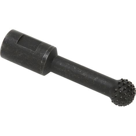 Meule rotative sphérique en acier alliage chrome vanadium noire 14mm pour meuleuse 115 125, gravure bois métal, taille polissage perçage, 1 pièce (1/5)