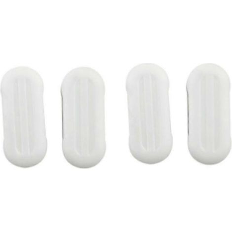 Lot de 4 Bumpers Adhésifs pour Bidet et Lunette WC, Rondelles de Protection Silencieuses avec Fixation Résistante, Kit Rénovation Siège Toilettes (1/5)