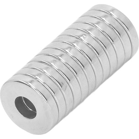 12 Neodym-Magnete, 16 x 6 mm, dreifach beschichtet, kleine Seltenerdmagnete für Kunst und Handwerk (1/5)