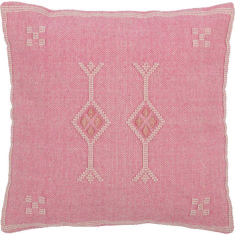 Coussin Design "Diamants" 45x45cm Rose (1/4)