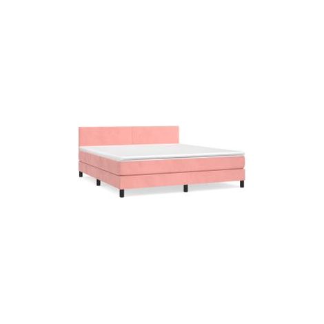 Sommier à lattes de lit avec matelas Rose 160x200 Velours (1/5)