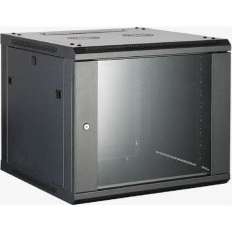 Hikvision DS-XS6404-S-B Armadio Rack 4U Da Parete Capacita' 40 Kg Materiale SPCC Porta in Vetro Assemblato colore Nero