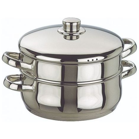 CACEROLA VAPOR INOX OSLO 24 CMS. - IBILI
