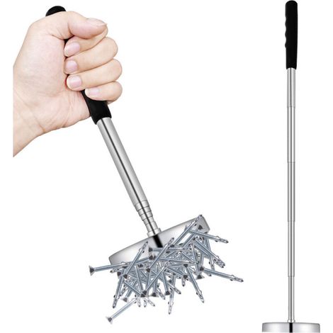 XEPHO Outil de Ramassage Magnétique, Aimant Télescopique, Tige Télescopique Aimantée 23.4 à 84.8cm, Outil Magnétique Télescopique pour Vis Écrous Clés Métalliques