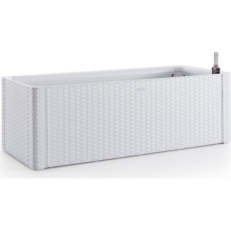 Jardinière Rectangulaire Blanche Natural Delux - cm.100x43x33h. -lt.90 (1/3)