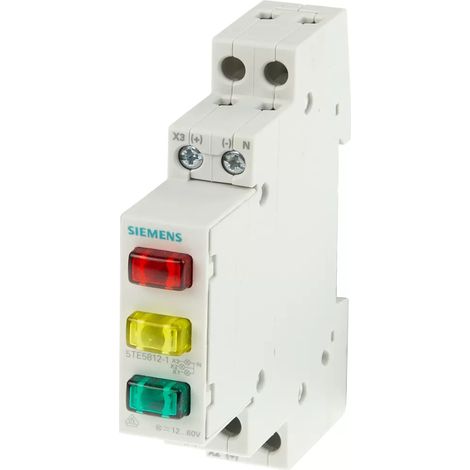 Siemens Sentron Meldeleuchte 5TE5803 3 Lichter Rot Grün Gelb IP20 (1/2)