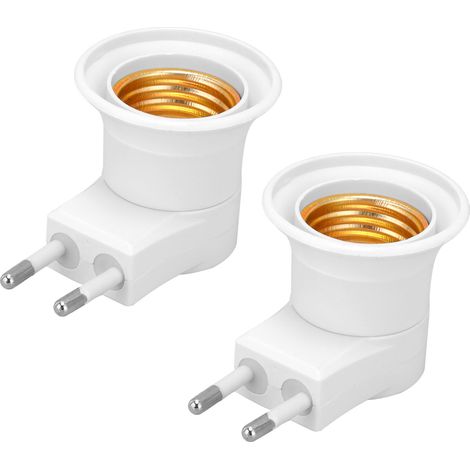 Stück E27 Lampenfassungsadapter mit Schalter, PVC-Schraubanschluss, Lampensockel, EU-Stecker, 220 V (1/5)