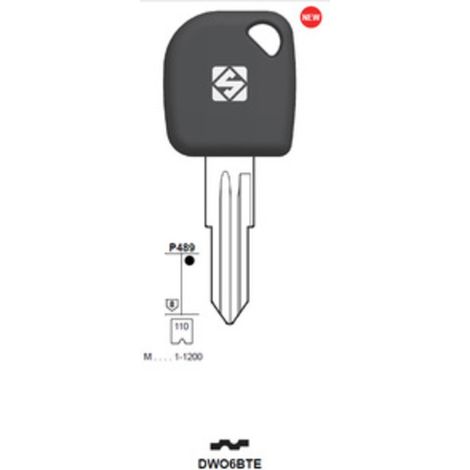 SILCA DWO6BTE CHIAVE TRANSPONDER VUOTA OTTONE Q.TA 2