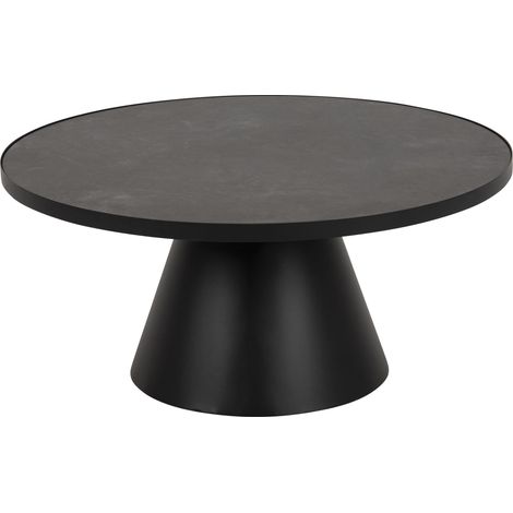 Sun Couchtisch Ø85 cm schwarz.