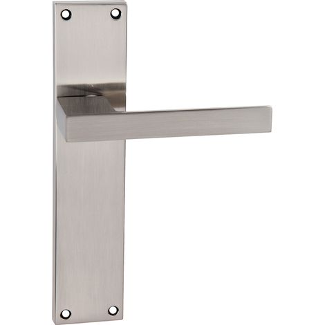 Juego manillas zamak 220 níquel satinado placa rectangular alta intensidad (1/5)