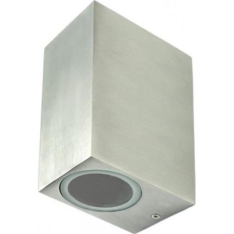 Lampada da parete per esterno da giardino Boston 2xGU10 IP44 acciaio inox Goldlux