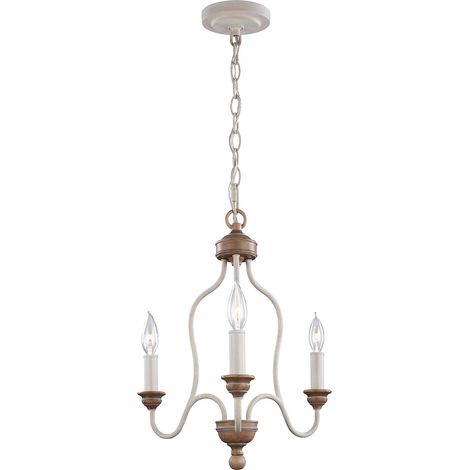 Elstead Hartsville - Kronleuchter 3 Light Beachwood Finish, E14 (1/5)