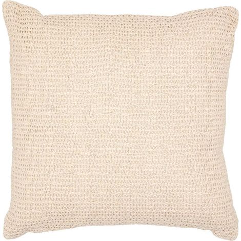 Coussin Déco Uni "Océania" 40x40cm Beige