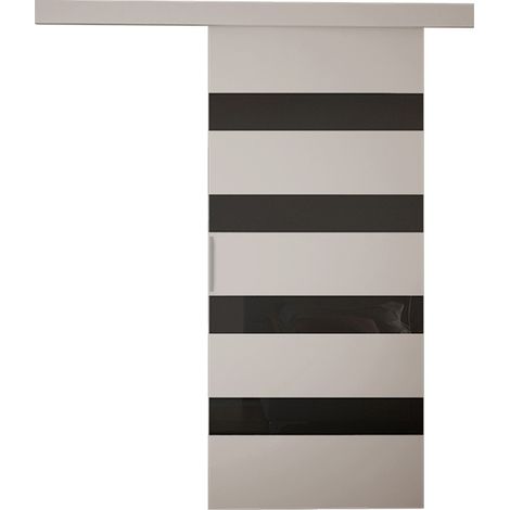 Porte coulissante Closico Materia V, Cachemire + Noir (1/3)