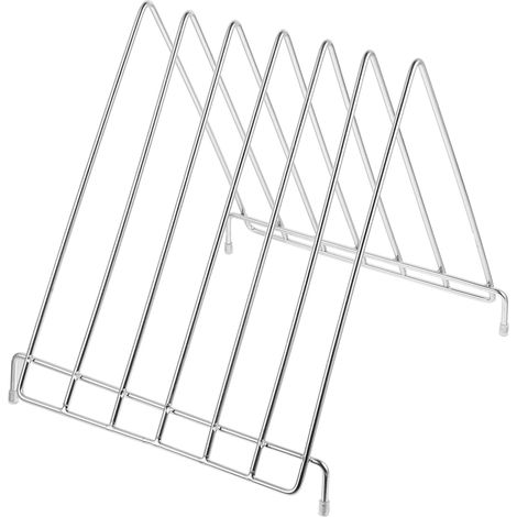 tabla de cortar de acero inoxidable con escurridor para cuchillos y tablas de cortar - Diseño práctico para cocinas, apartamentos y caravanas (1/5)