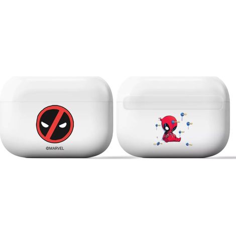 Estuche Protector AirPods PRO Leotec Deadpool 002 Marvel/ Blanco (1/3)