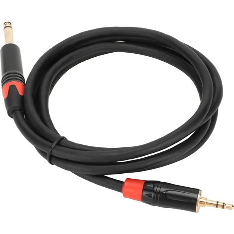 Câble adaptateur jack 3.5 mm mâle vers 6.5 mm mâle, convertisseur professionnel 1.5 m, plug and play, connexion audio fiable (1/5)