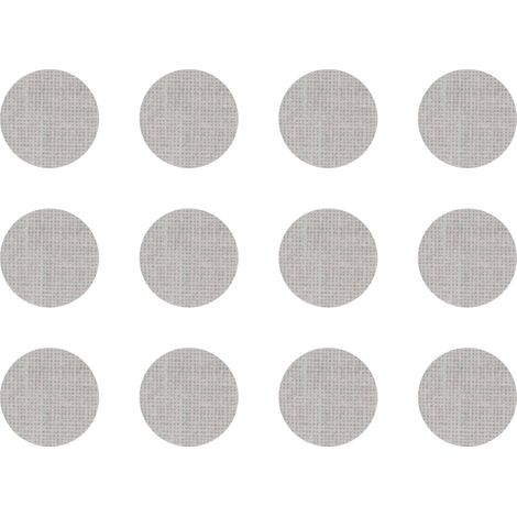 12x Cache vis adhésif autocollant diamètre 40mm protection bouchon trou obturateur meuble table chaise maison, Lin (1/4)