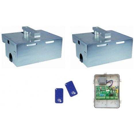 Kit Motorisation Portail Battant EA Basic E4000B Enterré - Ouverture 110°, 2m 300kg maxi par battant, 230 V, 40 cycles par jour (1/5)