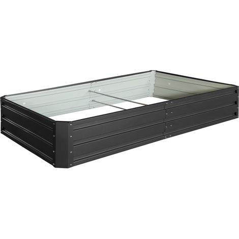 Fornorth Hochbeet 180x90x30cm, Schwarz