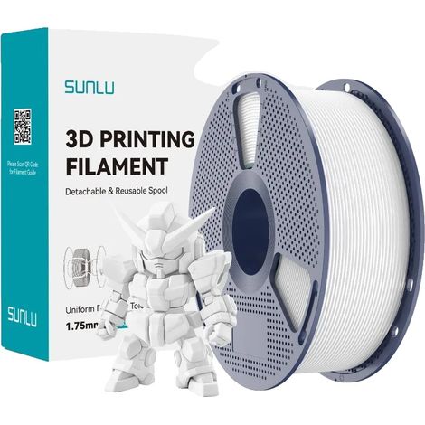 Filamento para impresora 3D, de alta resistencia y ecológico, PLAplus 2.0 Blanco (1/2)
