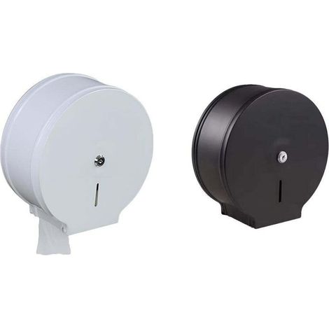 Boîte à papier toilette en rouleau en acier inoxydable, boîte à mouchoirs pour toilettes d'hôtel, blanche (1/5)