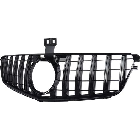Kühlergrill im Rennsport-Stil, robuste ABS-Konstruktion, glänzend schwarz (1/2)