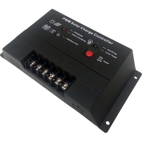 TrAdE Shop Traesio - Controller Regolatore Caricabatteria Porta Usb 10a 12/24v Pannello Energia Solare - (1/2)