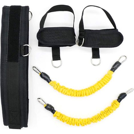 Corde d'entraînement élastique pour basketball jaune - Renforcement musculaire et fitness (1/5)