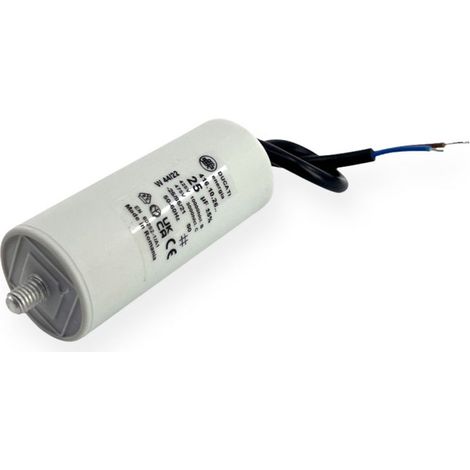 Condensateur permanent 25µF à câble - Ø40x92mm - DUCATI