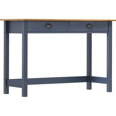 vidaXL Mesa consola Hill con 2 cajones madera pino 110x45x74 cm (1/5)