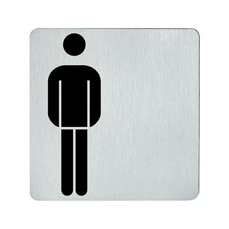 Pannello Wc In Acciaio Inox, Uomo 0 36 4059, Matt F69